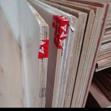 Triplek Melamin Trimin Papan 18mm 18 mm 120 x 240 cm 1 Sisi Putih Doff