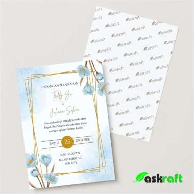 Askraft Undangan Pernikahan Minimalis ASKRAFT-F-01 210 Gram