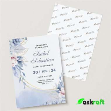 Askraft Undangan Pernikahan Minimalis ASKRAFT-F-13 230 Gram