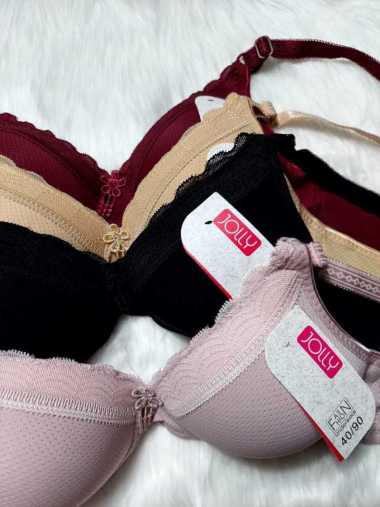 BH BRA Wanita Size 40 38 36 34 Tanpa Kawat JOLLY 203 Kait 2 Bra Fashio 38/85 RANDOM