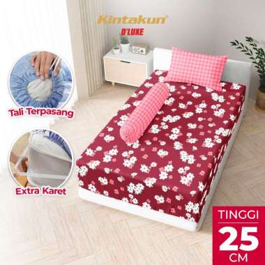 Kintakun DLUXE Sprei Set Fitted Tinggi 25cm 100x200 Single Aesthetic Multivarian Laras