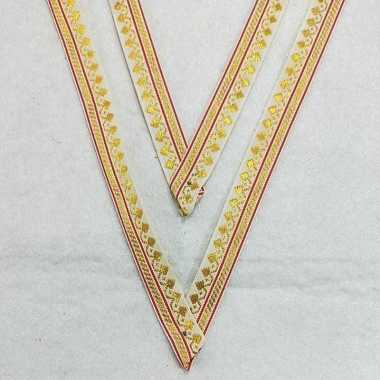 Pita Renda Motif Songket METERAN Putih