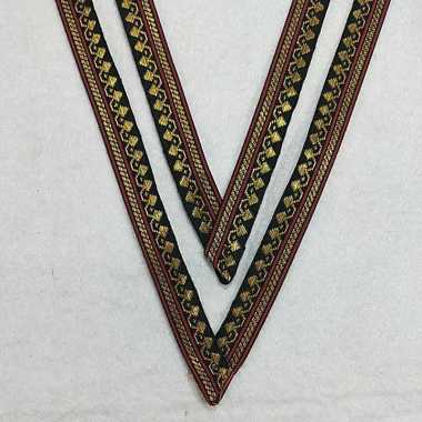 Pita Renda Motif Songket METERAN Hitam