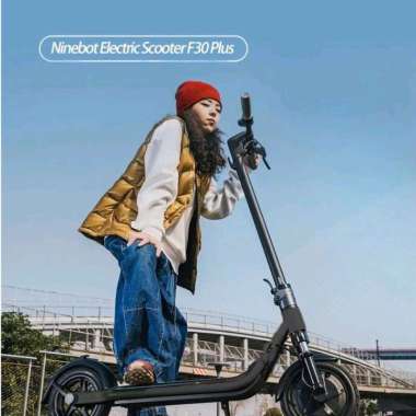 Ninebot KickScooter Electric Skuter Listrik Dewasa 300W - F30 Plus - Black