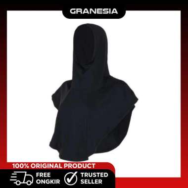 ASTEC Jeehan Women's Long Hijab ASCHJW4SF2BL|Jilbab Olahraga|Baju Muslim Sporty HIjab L/XL