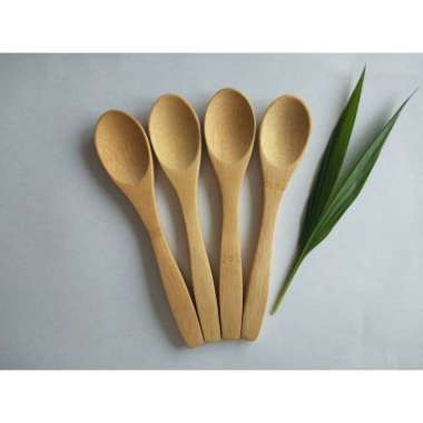 sendok kayu kecil 13cm / sendok kayu madu / sendok kayu korea bulat