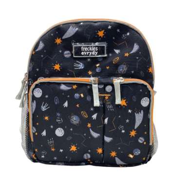 Bundling Freckles Evrydy Backpack Kids & Junior Galaxy Black - Tas sekolah anak couple