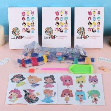 Stiker Diamond Painting / Stiker Manik Tempel Anak Mainan Edukasi DIY