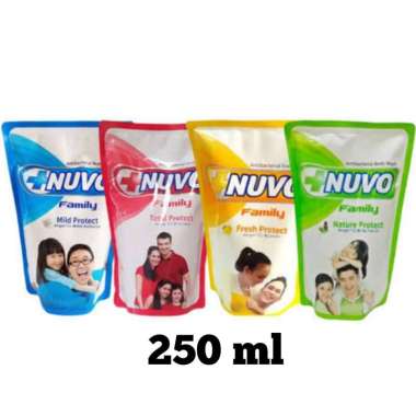 Nuvo Body Wash Sabun Cair Refill 250ml - Kemasan Pouch Care.P (Pink)