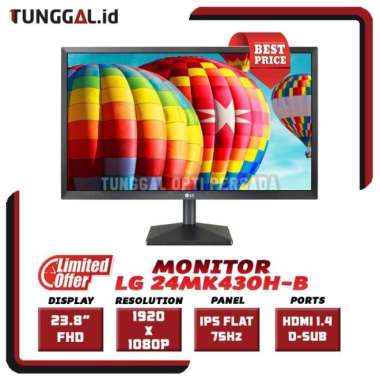 MONITOR LED LG 24MK430H B 24" IPS FHD 75Hz FreeSync HDMI VGA