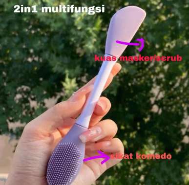 Kuas Masker Silikon/ Sikat Pembersih Komedo/Kuas Pembersih Wajah/Kuas Scrub Wajah 1PC SIKAT KOMEDO