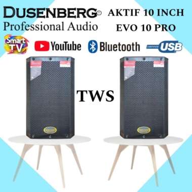 Speaker Aktif DUSENBERG EVO 10 PRO 10 Inch Bluetooth, Tws, Usb- 2 Unit