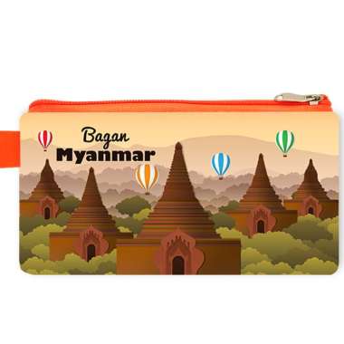 Myanmar Dompet Landmark Souvenir Suvenir Oleh Oleh Mini Wallet Negara Dompet Panjang Pouch Mouse Pad