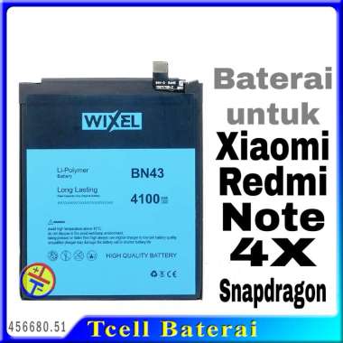 Baterai Wixel BN43 untuk Xiaomi Redmi Note 4X 4 Snapdragon