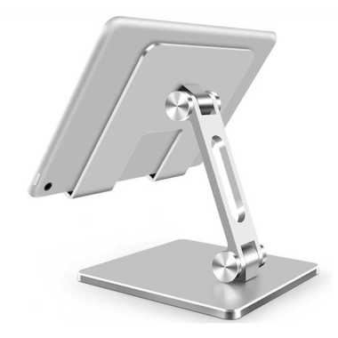 T-WOLF Dudukan Penahan Tablet iPad Stand Holder Aluminium 4-10 Inch