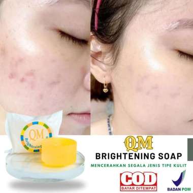 BPOM & HALAL SABUN WAJAH QM BRIGHTENING SOAP/ANTISEPTIC BODY SOAP / GLOWING
