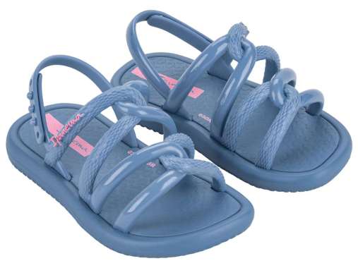 Ipanema FW24 Meu Sol Sandal Baby Blue/Blue/Pink Sandal Anak Perempuan (027137BD088) 22-23