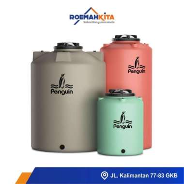 TANDON TANGKI TOREN PENGUIN TAHAN LUMUT 300 LITER - 1050 LITER 650 LITER - Orange