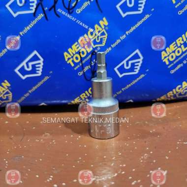 MATA KUNCI SOCK SOK SOCKET L HEX BIT 1/2" 5mm 5 mm 55mm AMERICAN TOOL