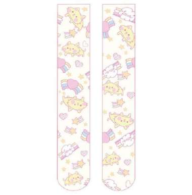 Kaos Kaki Betis 3D Print Cute Anime Kaos Kaki Lolita Cosplay 722-107 MOTIF A