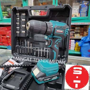 M17 MESIN BOR BESI BETON BATERAI CORDLESS 13 MM SET 20V MODERN M-17