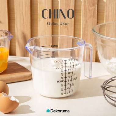Dekoruma CHINO Gelas Ukur / Gelas Takar 600ml Bening - Measuring Glass