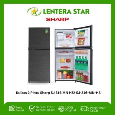 Kulkas 2 Pintu Sharp SJ 316 MN HS/ SJ-316-MN-HS