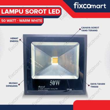 Lampu Sorot LED 50 Watt - Flood Light Signboard Warm White 2700K