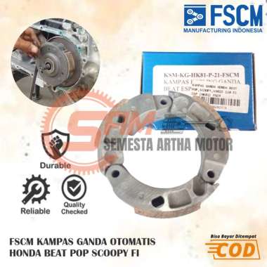 FSCM Kampas Ganda Otomatis Honda Beat PoP Scoopy EsP K44 Kopling Only Motor Matic
