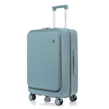 Navy Club Eudora Koper Hardcase PC - 4 Roda Putar TSA Lock - Size 25 Inch Blue