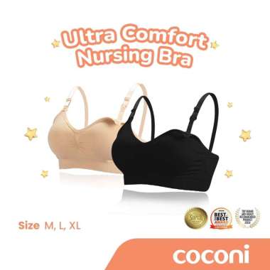Coconi Ultra Comfort Nursing Bra / Bra Menyusui Tanpa Kawat Cream M