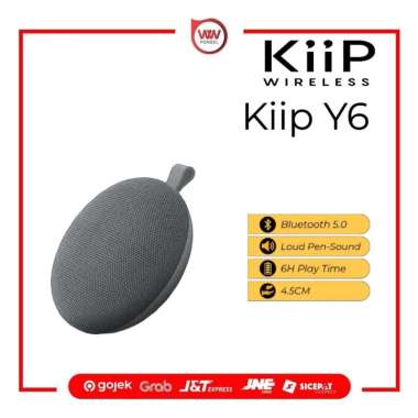 Kiip Y6 Round Bluetooth Wireless Speaker Portable Grey
