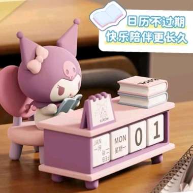 KALENDER KUROMI POCHACCO SANRIO CALENDAR TANGGALAN KALENDAR ABADI MEJA MINI KURUMI POCHACO CUTE DESK