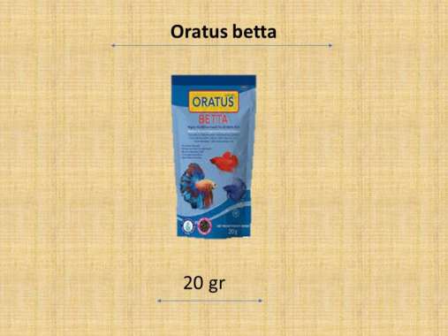 ORATUS BETTA Fish Food Makanan Ikan 20 g
