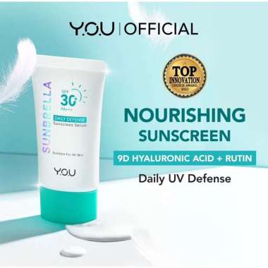 YOU Sunbrella Triple UV Elixir Sunscreen SPF50+ PA++++ | YOU Sunbrella Daily Defense Sunscreen Serum