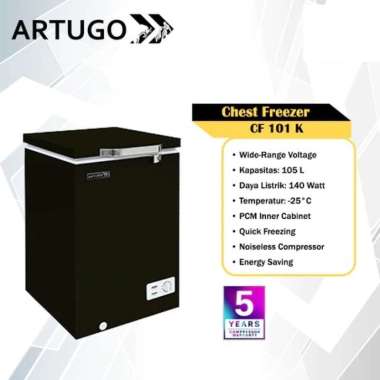 ARTUGO CF101K / CF101 CHEST FREEZER BOX 100L GARANSI RESMI ORIGINAL