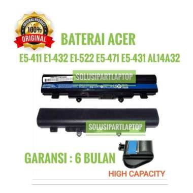 BATERAI ACER Aspire E14 E15 E4 E5 E5-471 E5-42 V5-572 ORI TEBAL 5200MAH