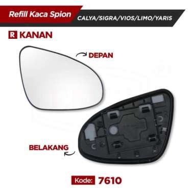 Kaca Spion Refill - Spion Mobil Calya / Sigra / Vios / Limo / Yaris Kanan