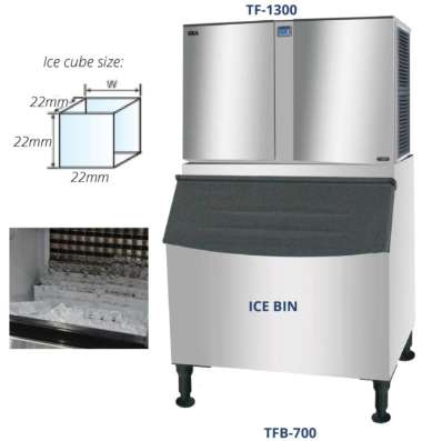 Gea TF-1300 Ice Cube Maker / Mesin Pembuat Es Batu Bentuk Kotak / Ice Maker
