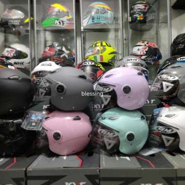 GM VENUS SOKID HIJAB HELM OPEN FACE L hitam doff