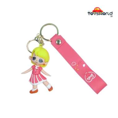 Keychain Anime Barbie Pink Short Hair