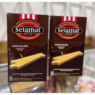 SELAMAT WAFER CHOCOLATE 20X12GR /145gr / WAFER SELAMAT ORIGINAL BOX 20x12gr