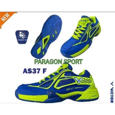 Sepatu Badminton Victor AS37 / AS 37 38 ( 24 cm ) BLUE LIME