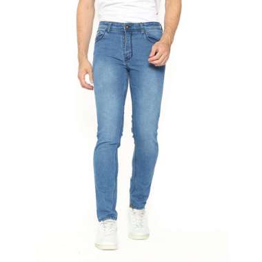 2nd RED Jeans Celana Panjang Pria Slim Fit Katun Denim Infinity Biru 132105 Stretch 32