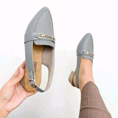 Sepatu kulit Garut Bahan Premium By Aqila Fashion 37 Abu