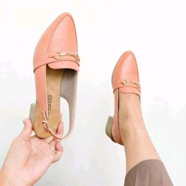 Sepatu kulit Garut Bahan Premium By Aqila Fashion 36 Pink