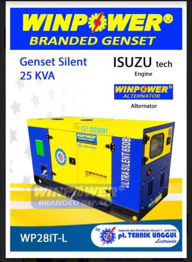 genset isuzu tech 30 kva 25 kva