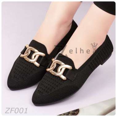 VERISH Flatshoes Sepatu Premium Wanita ZF001 36 Hitam