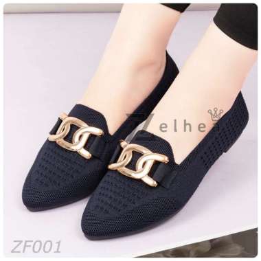VERISH Flatshoes Sepatu Premium Wanita ZF001 39 Navy