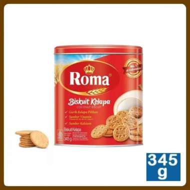 ROMA Kelapa Biskuit 345 Gram Kaleng Coconut